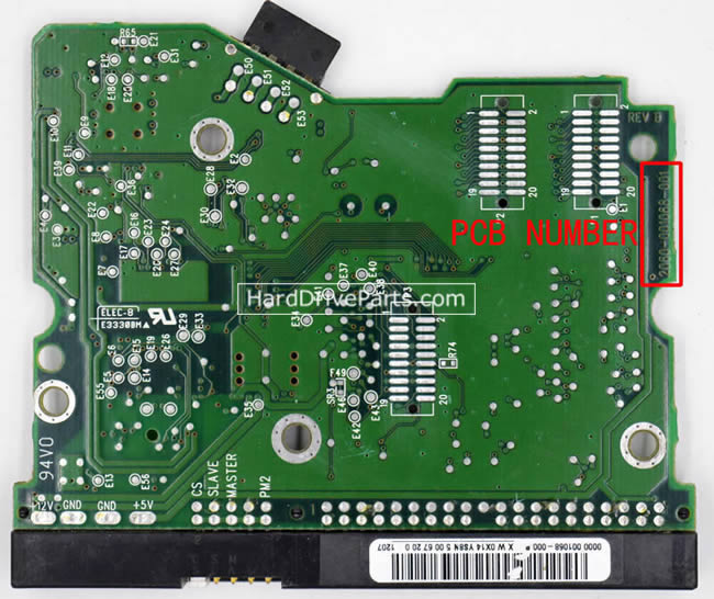 Western Digital WD100EB Scheda Elettronica 2060-001068-001