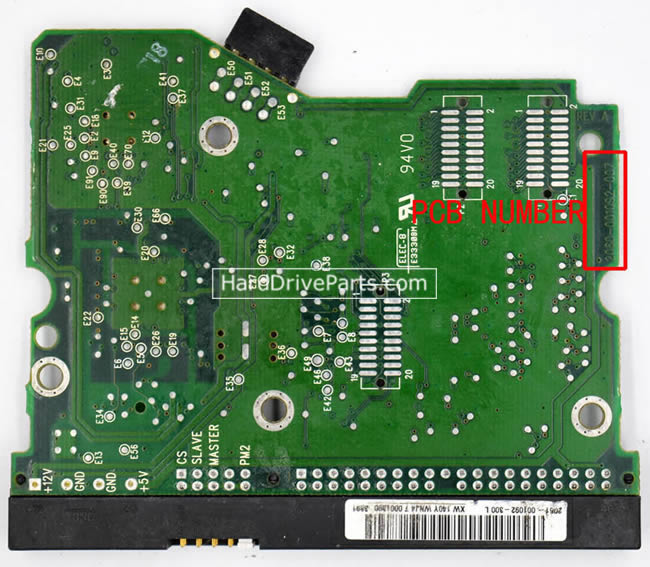 Western Digital WD1000BB Scheda Elettronica 2060-001092-007