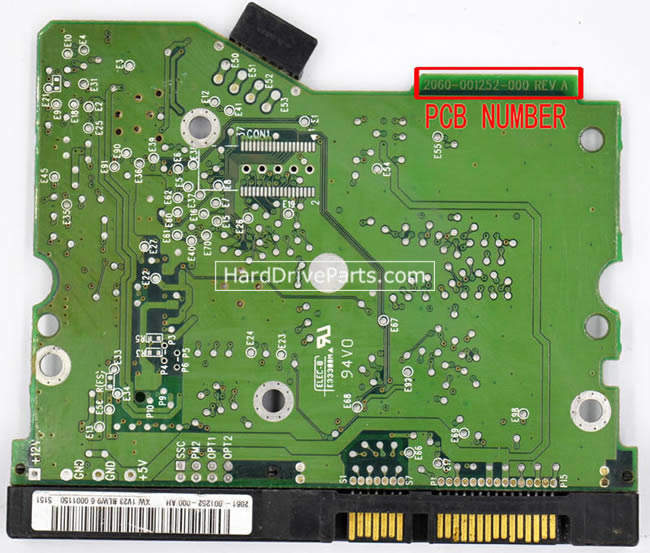 Western Digital WD400JD Scheda Elettronica 2060-001252-000