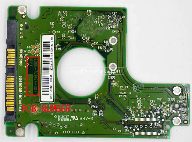 2060-701424-007 Scheda Elettronica Hard Disk WD