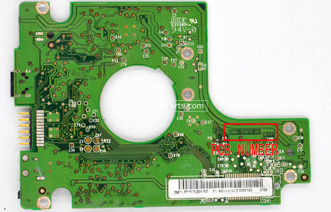 Western Digital WD3200BMVV Scheda Elettronica 2060-701675-001