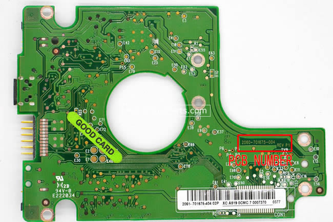 WD3200BMVV WD Scheda Elettronica Hard Disk 2060-701675-004