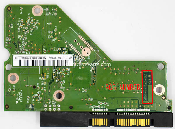 WD2500AAJS WD Scheda Elettronica Hard Disk 2060-771590-001