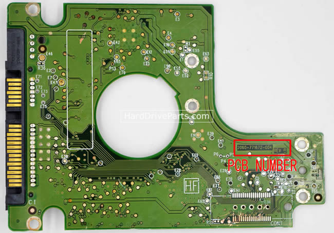 WD3200BEVT WD Scheda Elettronica Hard Disk 2060-771672-004