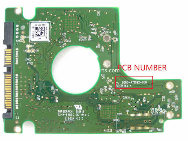 Western Digital WD3200BEKT Scheda Elettronica 2060-771692-006