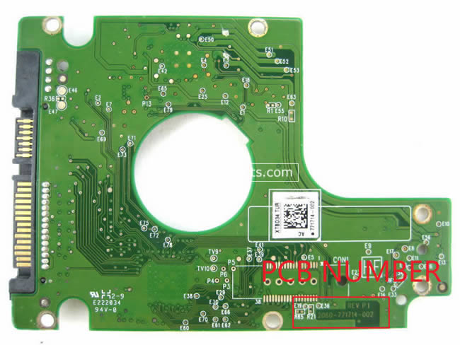 Western Digital WD5000BMVV Scheda Elettronica 2060-771714-002