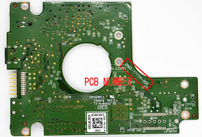 WD7500TMVV WD Scheda Elettronica Hard Disk 2060-771754-000