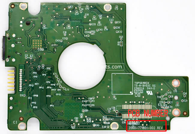 WD10JMVW WD Scheda Elettronica Hard Disk 2060-771801-002