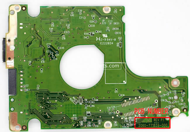 WD5000LMVW WD Scheda Elettronica Hard Disk 2060-771859-000