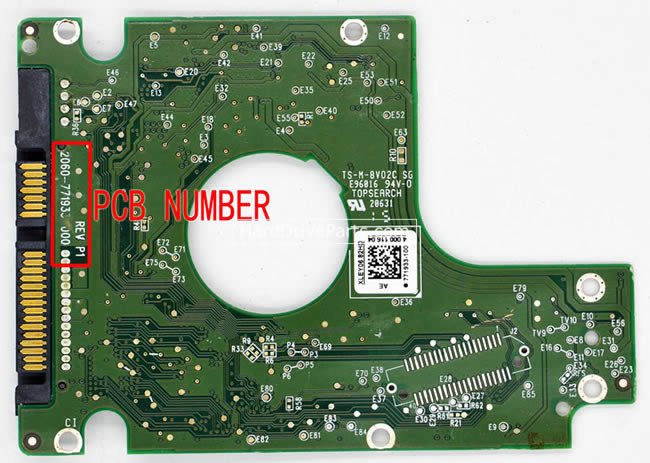 Western Digital WD20NPVX Scheda Elettronica 2060-771933-000