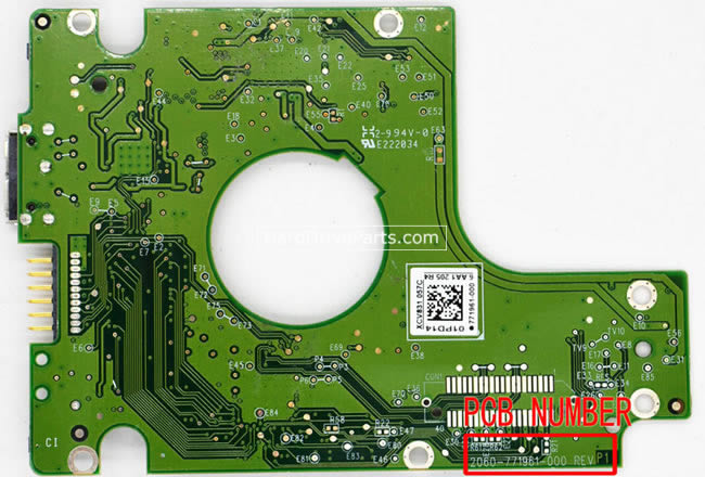 WD5000BMVW WD Scheda Elettronica Hard Disk 2060-771961-000