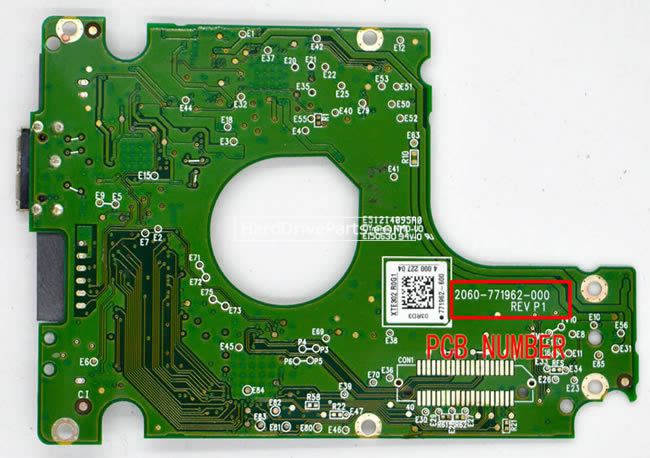 Western Digital WD5000LPVT Scheda Elettronica 2060-771962-000