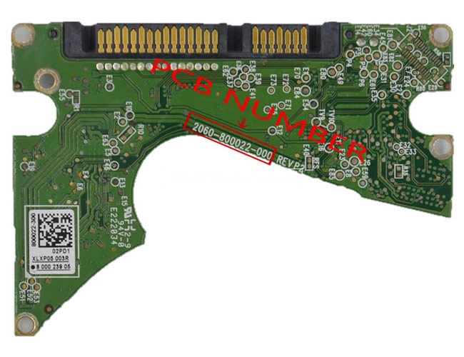 WD WD40NPZZ Scheda Elettronica 2060-800022-000