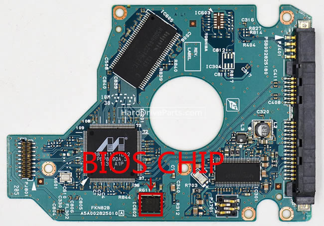 G002825A Scheda Elettronica Hard Disk Toshiba