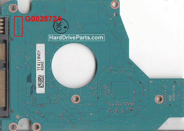 G002872A Scheda Elettronica Hard Disk Toshiba - Clicca l'immagine per chiudere