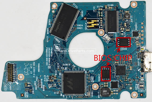 MQ01UBD100 Toshiba Scheda Elettronica Hard Disk G003189A