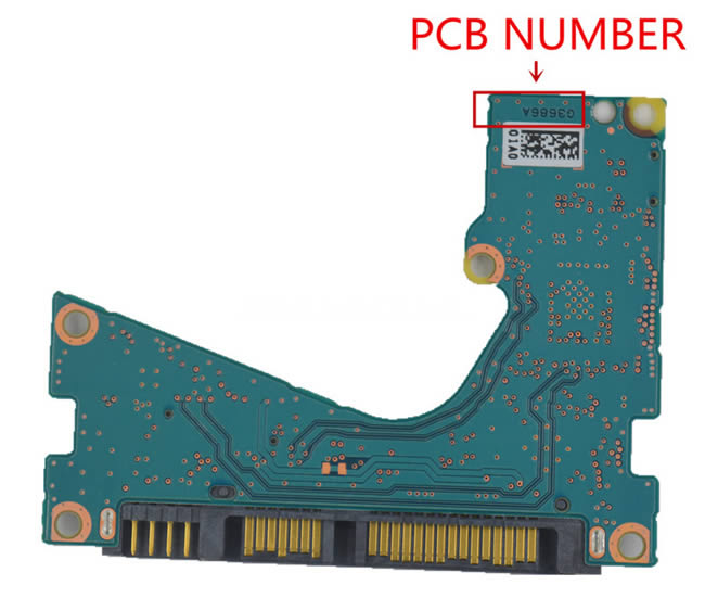 MQ02ABF075 Toshiba Scheda Elettronica Hard Disk G3686A