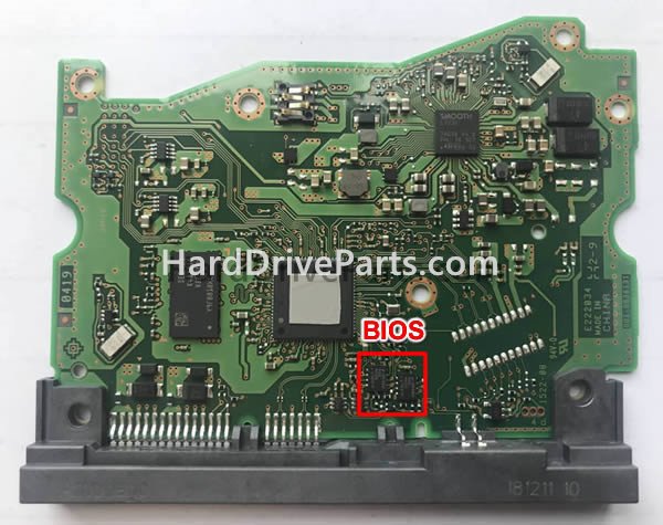 Scambia il chip del bios su 004-0B36131 Scheda Elettronica Hard Disk WD