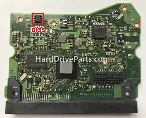 Scambia il chip del bios su 006-0A90439 Scheda Elettronica Hard Disk WD