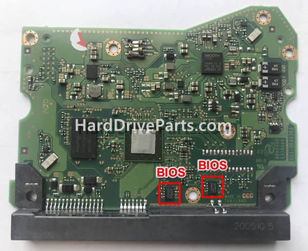 Scambia il chip del bios su 006-0B40385 Scheda Elettronica Hard Disk WD