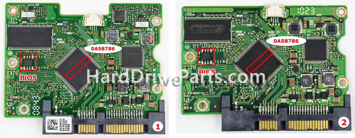 Scambia il chip del bios su Hitachi Scheda Elettronica 0A58786