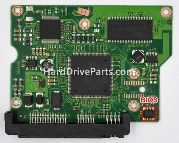 Scambia il chip del bios su 100442000 Scheda Elettronica Hard Disk Seagate