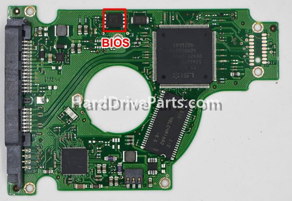 Scambia il chip del bios su 100484444 Scheda Elettronica Hard Disk Seagate