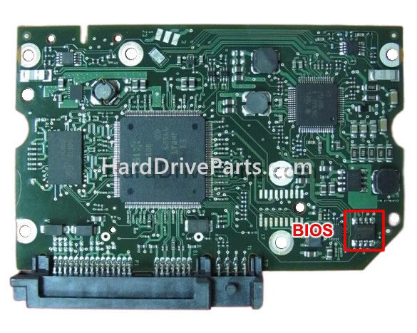 Scambia il chip del bios su 100575017 Scheda Elettronica Hard Disk Seagate
