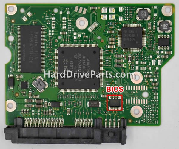 Scambia il chip del bios su 100617465 Scheda Elettronica Hard Disk Seagate