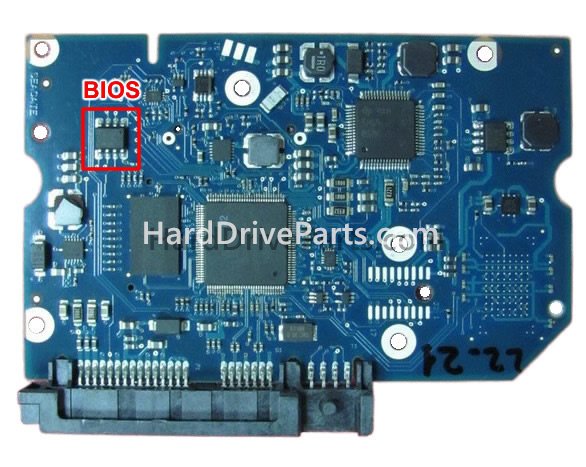 Scambia il chip del bios su 100629241 Scheda Elettronica Hard Disk Seagate