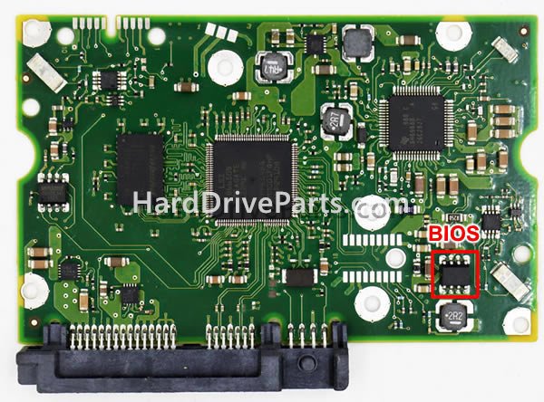 Scambia il chip del bios su 100643297 Scheda Elettronica Hard Disk Seagate