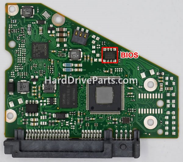 Scambia il chip del bios su 100710248 Scheda Elettronica Hard Disk Seagate