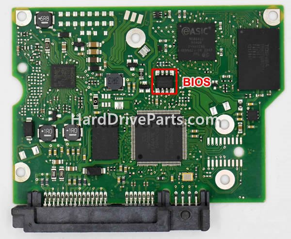 Scambia il chip del bios su 100716565 Scheda Elettronica Hard Disk Seagate