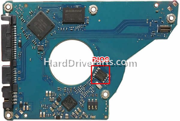 Scambia il chip del bios su 100740643 Scheda Elettronica Hard Disk Seagate