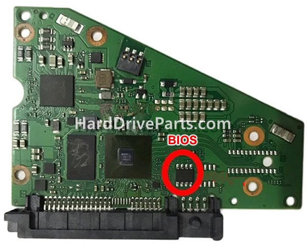 Scambia il chip del bios su 100827800 Scheda Elettronica Hard Disk Seagate