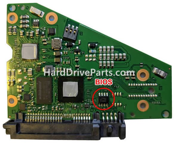 Scambia il chip del bios su 100847224 Scheda Elettronica Hard Disk Seagate