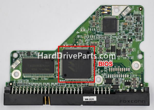 Scambia il chip del bios su 2060-701508-001 Scheda Elettronica Hard Disk WD