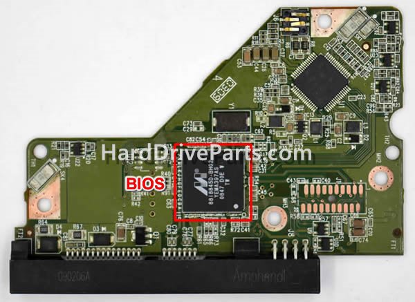 Scambia il chip del bios su 2060-771577-001 Scheda Elettronica Hard Disk WD