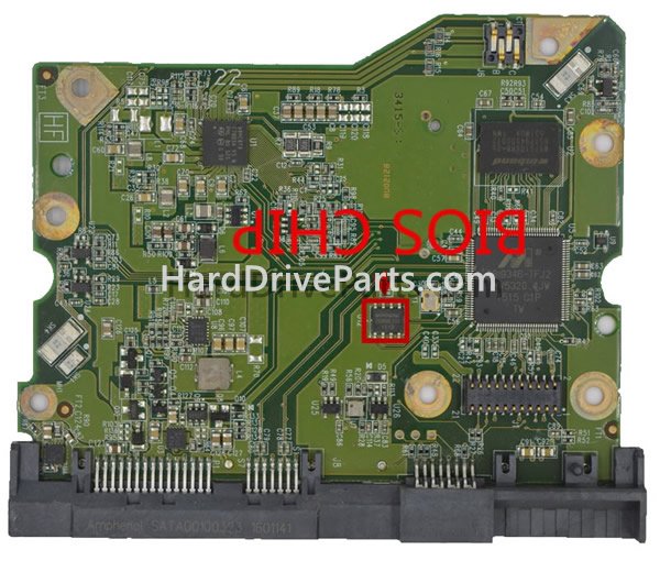 Scambia il chip del bios su 2060-771822-006 Scheda Elettronica Hard Disk WD
