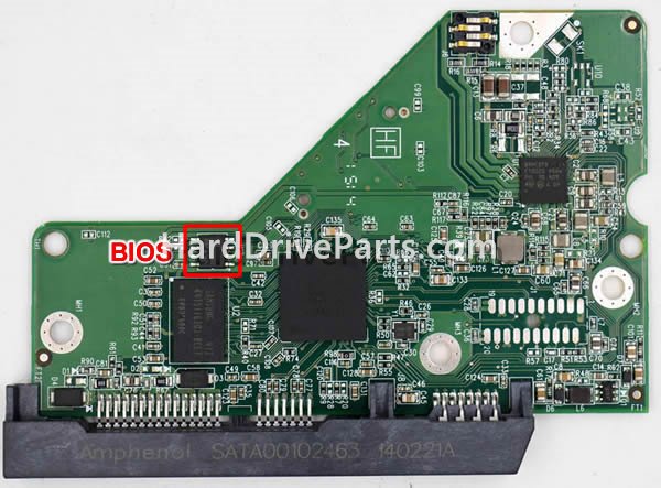 Scambia il chip del bios su 2060-771829-005 Scheda Elettronica Hard Disk WD