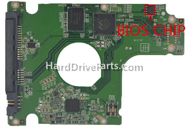 Scambia il chip del bios su 2060-800052-000 Scheda Elettronica Hard Disk WD
