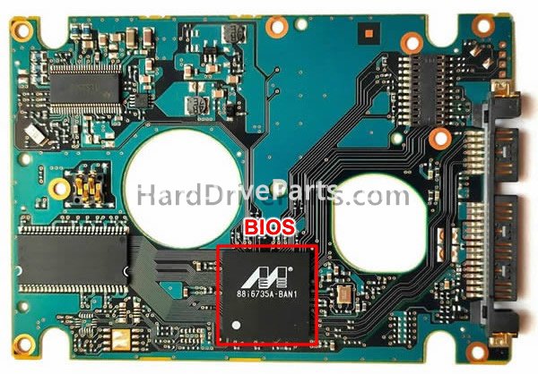 Scambia il chip del bios su CA26343-B84204BA Scheda Elettronica Hard Disk Fujitsu