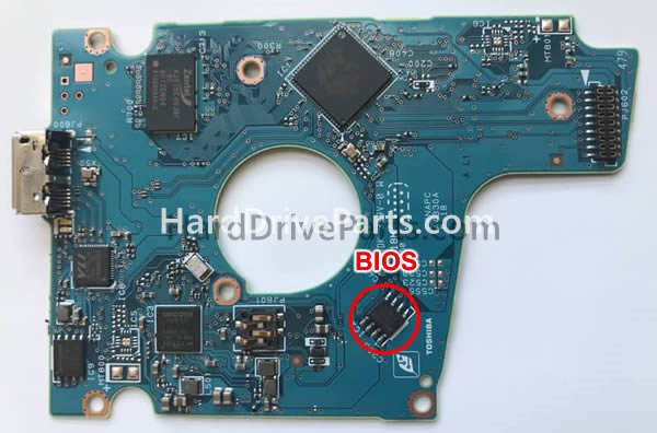 Scambia il chip del bios su G4330A Scheda Elettronica Hard Disk Toshiba