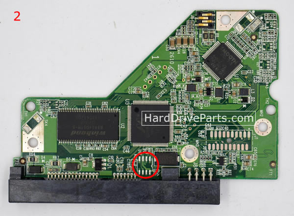 WD WD3200AAKX Scheda Elettronica PCB 2060-701590-001