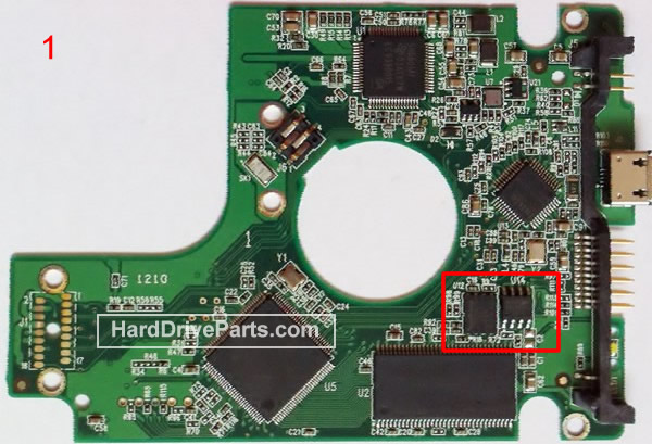 WD WD1600BMVV Scheda Elettronica PCB 2060-701675-004